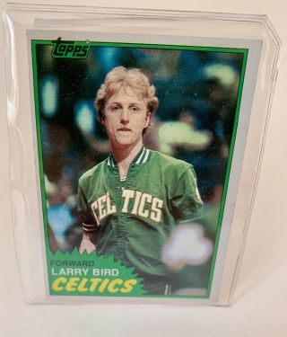 1981 Topps Larry Bird 4 Boston Celtics Nba Basketball Rare