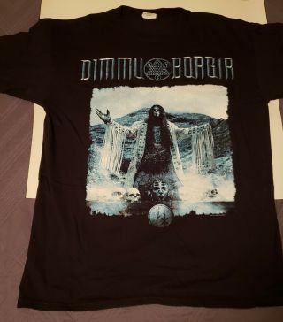 Dimmu Borgir Shirt L.  Rare.  2010.  Shagrath.  Black Metal.  Cradle Of Filth