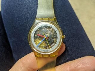 Vintage Rare 80’s Swatch Watch Jellyfish Gk100 Collectible