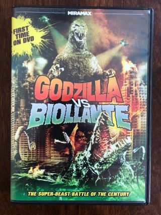 Godzilla Vs Biollante Dvd 2012 Echo Bridge Rare Oop