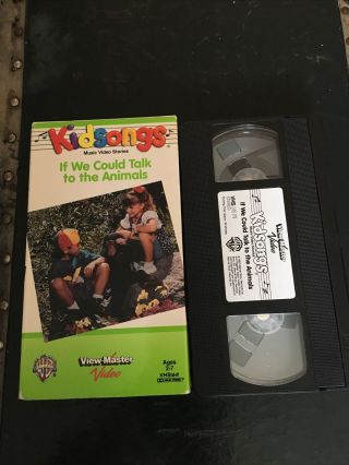Kidsongs - If We Could Talk To The Animals Vhs View - Master Video 1993 Rare Oop