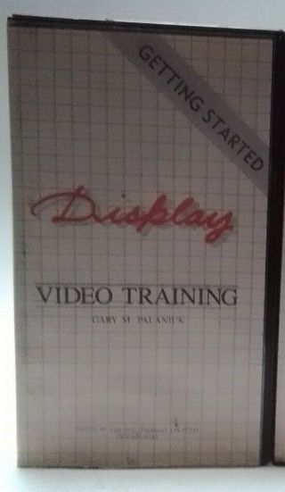 Rare Retailer Display Training Video 2 Tape Series Vhs 1985 (v3)