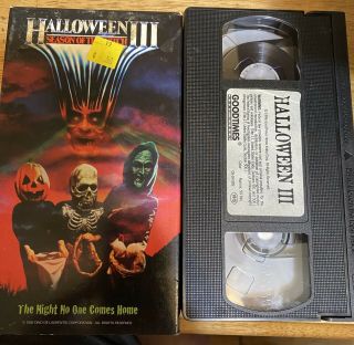 Halloween 3 Season Of The Witch Vhs Rare Goodtimes Horror