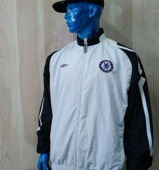 Chelsea Rare Vintage Zip Up Jacket Light Blue Umbro Size Xl