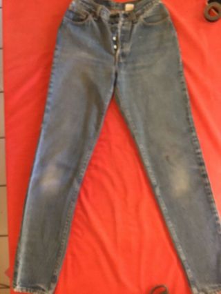 Vintage Levis 501 Denim Made In Usa Rare 1980s Jeans Buttfly.  Care - Tag Reads Si