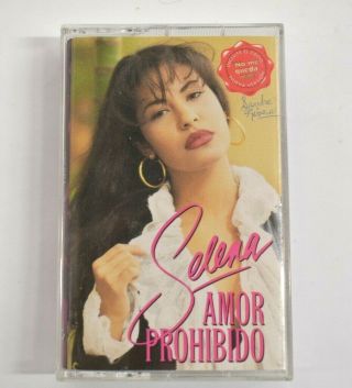 Selena Amor Prohibido Cassette Tape Complete Nueva Version Rare Collectible