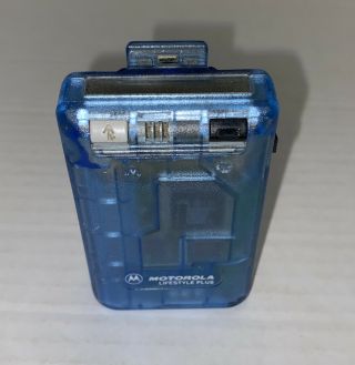 Repair Rare Motorola Lifestyle Plus Beeper Pager Retro Blue Prop