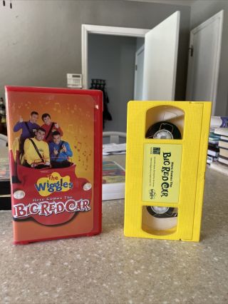 The Wiggles Here Comes The Big Red Car Vhs 2005 Complete Rare Oop Late Release