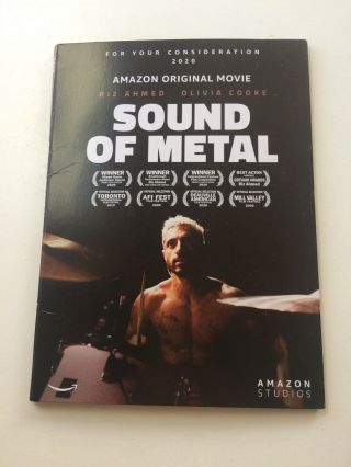 Sound Of Metal Dvd Amazon 2020 Fyc Promo Screener Riz Ahmed Darius Marder Rare