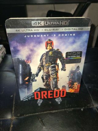 Dredd (4k Ultra Hd,  Blu - Ray,  2012) No Digital - Includes Rare Oop Slipcover
