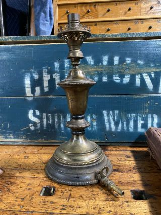 Welsbach Gas Table Lamp Extremely Rare Antique Vintage Lighting 1800’s Sconce