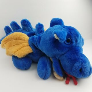 Blue Flying Dragon Large Plush Full Body Hand Puppet By Lucy 