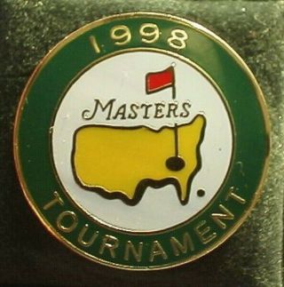 Masters 1998 Enamel Stem Golf Ball Marker Extremely Rare