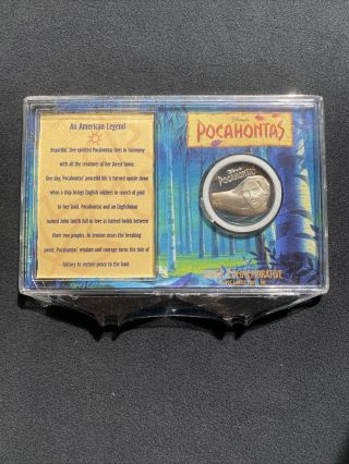 Rare 1995 Disney Pocahontas.  999 Silver Proof Coin 25 Grams 1077