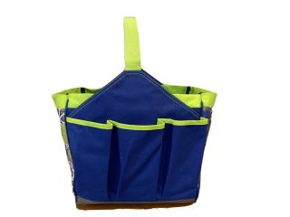 Pampered Chef Garden Tool Caddy For Spade,  Rake,  Blue Tote Rare Limited Ed Item