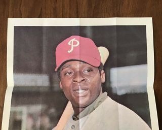 1968 Topps Poster - Richie Allen - Philadelphia Phillies RARE 2