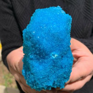 372g Rare Specimen Of Natural Blue Alum Crystal Mineral