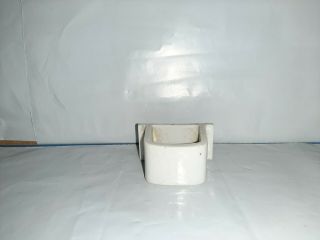 1 Vtg/antique Porcelain/ceramic Birdcage Gravel Seed Feeder Treat Water Cup Rare