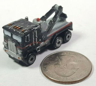 Black C.  O.  E.  Wrecker Semi Tow Truck Micro Machines Rare Vtg Galoob Terminator 2