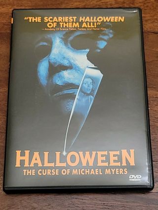 Halloween 6: The Curse Of Michael Myers (dvd,  2000) With Inserts Rare Oop