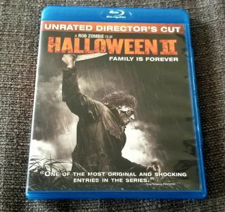 Rob Zombie Halloween Ii Blu - Ray Disc,  2010 Unrated Directors Cut Horror Rare Oop