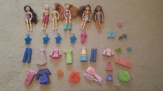Very Rare Polly Pocket Collectable Bundle Of Dolls Plus Accessories
