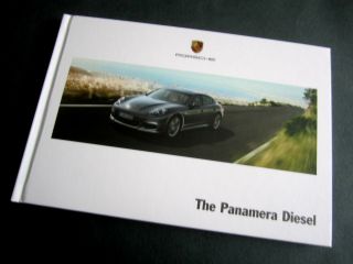 Porsche Panamera Diesel Brochure 2014.  Rare Full Hardback
