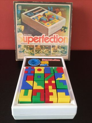 Very Rare Vintage Superfection Game By Denys Fisher 1976 Fully