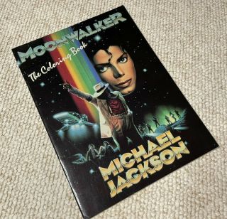 Rare 1989 Michael Jackson Moonwalker Coloring Book