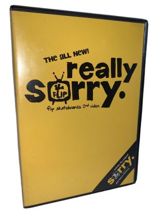 Really Sorry Dvd 2003 Flip Skateboard Video - Rare Out Of Print