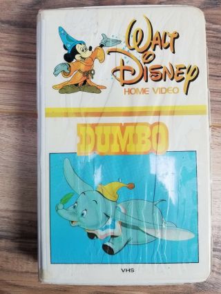 Ultra Rare Walt Disney Home Video Dumbo 24vs Diamond Vhs Collectible