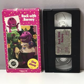 Barney Rock With Barney VHS Video VCR Tape 1991 Lyons Sing - Along Rare VTG 2