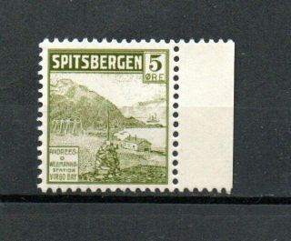 001.  Norway Local Post 1909 Spitsbergen Stamp Mnh Rare
