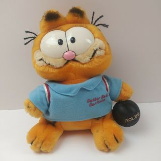 Vintage Dakin Garfield Orange Cat 1981 Plush Bowling Gutter Ball 9 " Rare