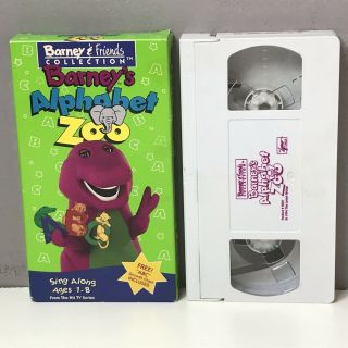 Barney Alphabet Zoo VHS Video VCR Tape Classic Lyons Sing - Along Rare VTG 2