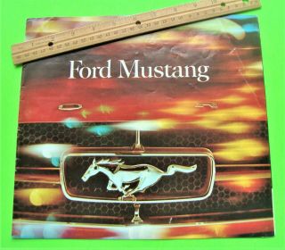 Rare 1964 - 1/2 Ford Mustang Color Brochure 14 - Pgs Convertible Coupe