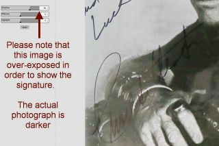RARE Charlton Heston Autograph,  Ben Hur Photograph taken by Wife Lydia 3