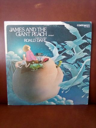 Rare James And The Giant Peach Read By The Author Roald Dahl Vinyl Record