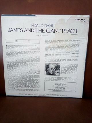 RARE James and The Giant Peach READ BY THE AUTHOR Roald Dahl Vinyl Record 2