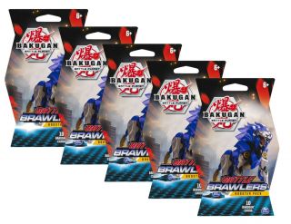 Bakugan Battle Planet Brawlers 5 Packs Of 10 Booster Cards Trading Cards