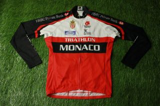 Rare Cycling Shirt Jersey Maglia Trikot Triathlon Monaco Champion System Size L