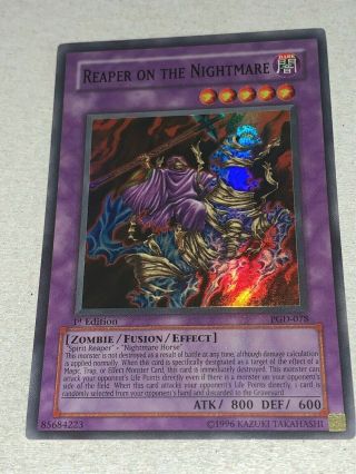 Yugioh Pgd - 078 Reaper On The Nightmare Rare 1st Edition (see Pictures)