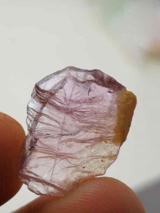 Rare Stunning Transparent Sharp Natural Etched Purple Diaspore Crystal/Floater 2