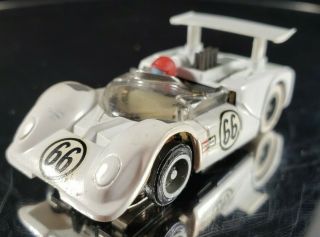 Vintage Tyco Slot Car Chapparal 66 In White Rare &