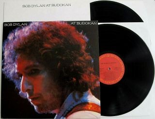 Bob Dylan At Budokan Lp Vinyl Ex/ex Live Double Album Booklet Rare Poster Japan