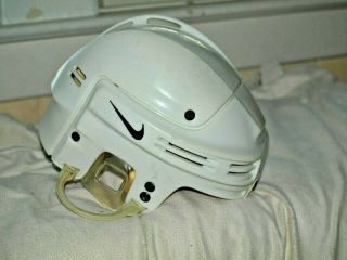 Rare Vintage Nike Cooper Bauer White Hockey Helmet Nhh0004