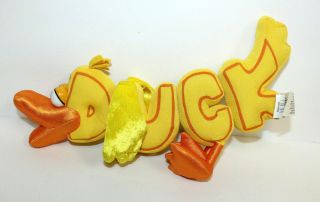 Word World Duck Friend Plush Toy Yellow Orange Learning Stuffed Animal 2007 Rare