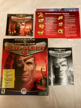 Command & Conquer: Red Alert 2 Rare Large Box (pc,  2000)