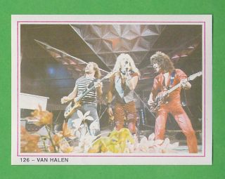 1987 Swedish Williams Pop Stars 126 Van Halen Rare