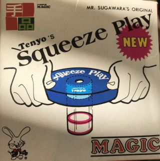 Vintage Tenyo’s Squeeze Play Magic Trick.  Rarely Available